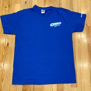 Vintage Oreo Churros Blue Short Sleeve Gildan Tag T Shirt Size Large